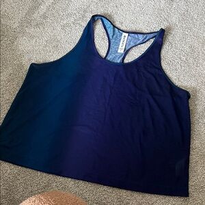 Athleta Blue Racerback Tank